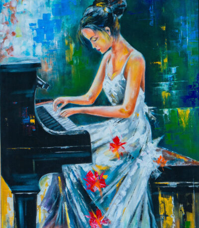 Melody of Light. Acrylic Wall Art Painting.